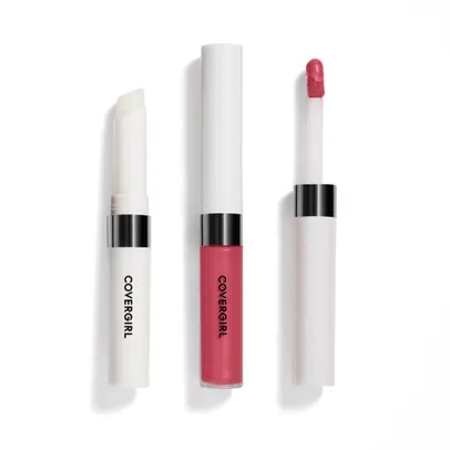 Image shows Covergirl Outlast Lip color tubes in coral color, with link to Rite Aid website.
